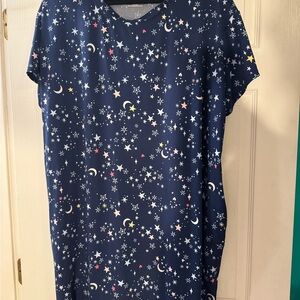 Woman’s Navy Star & Moon Pajamas - Brand Unknown